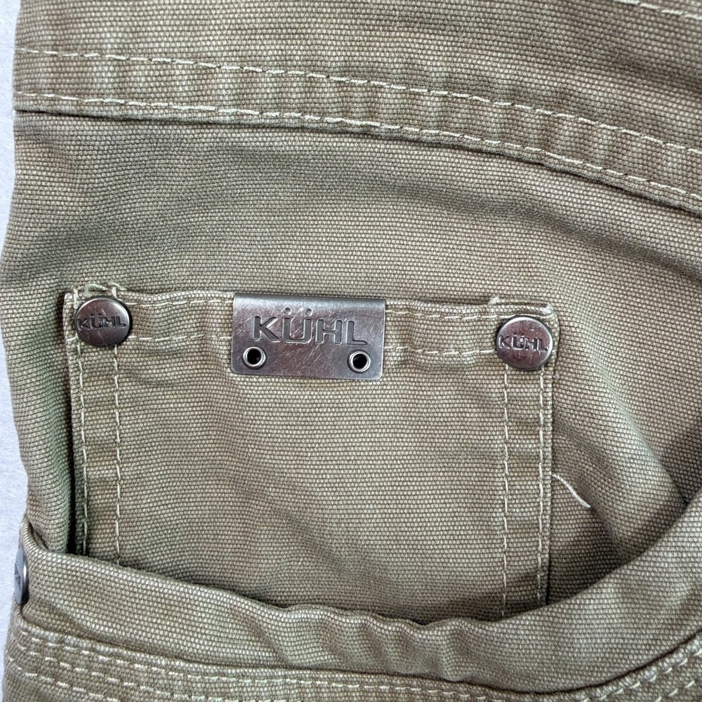 Kuhl Mens Kanvas Jeans 36x32 Khaki Cotton Stretch Outdoor Hiking Workwear - Picture 4 of 12